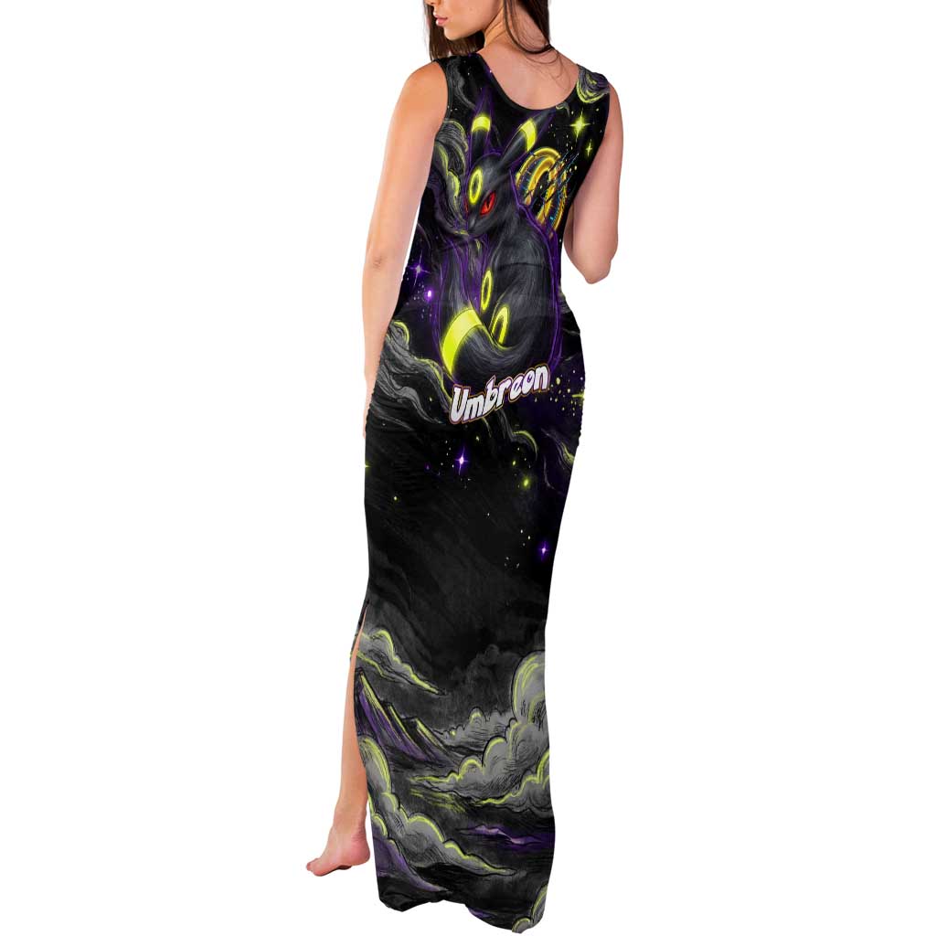 Umbreon Tank Maxi Dress Cosmic Neon Galaxy Art