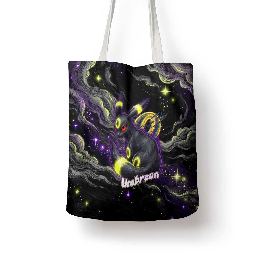 Umbreon Tote Bag Cosmic Neon Galaxy Art