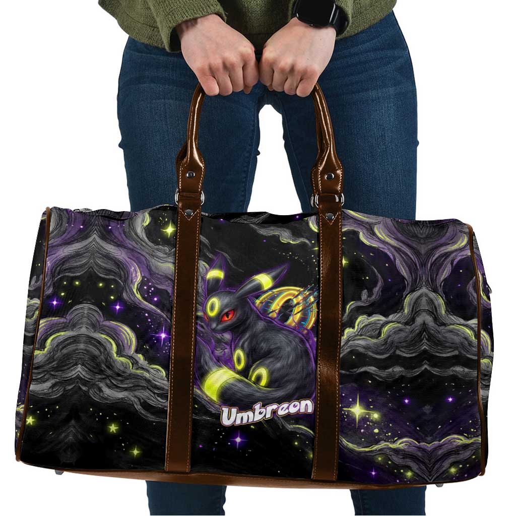 Umbreon Travel Bag Cosmic Neon Galaxy Art