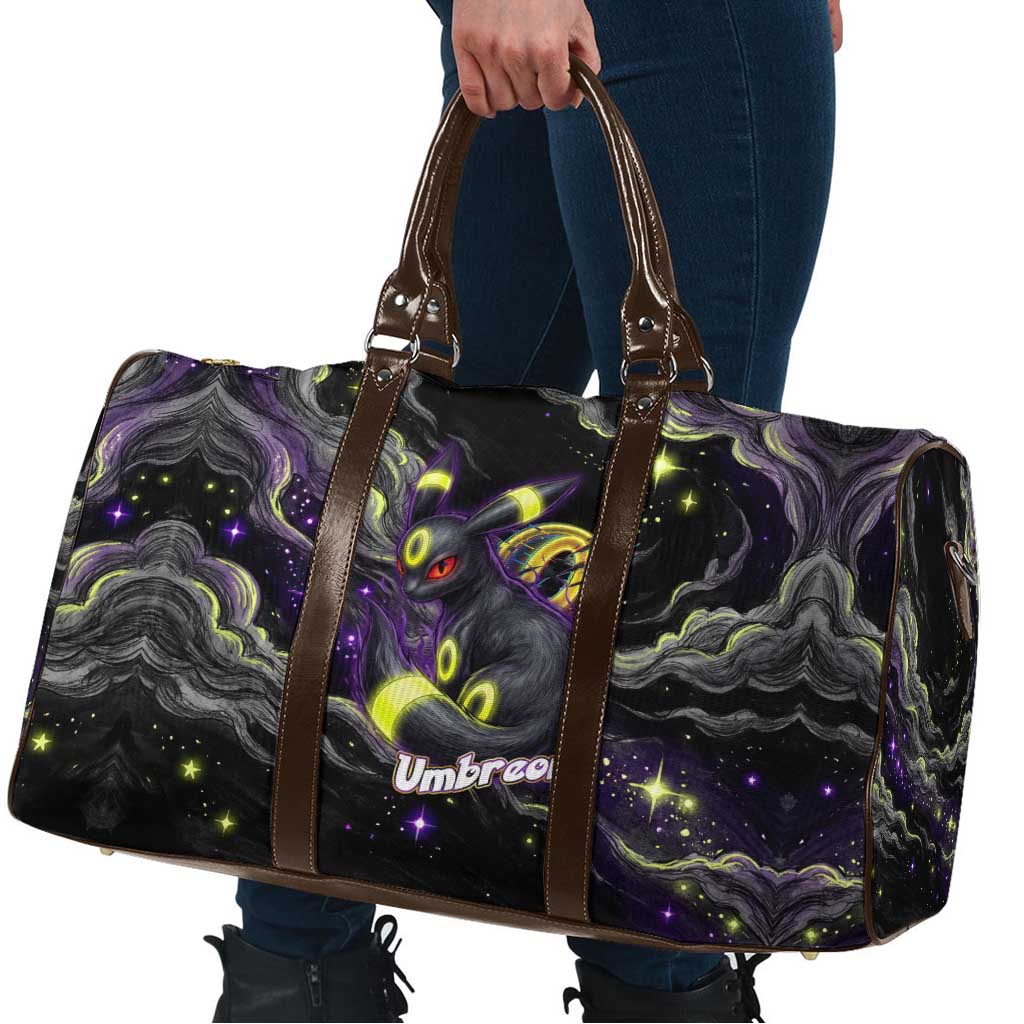Umbreon Travel Bag Cosmic Neon Galaxy Art