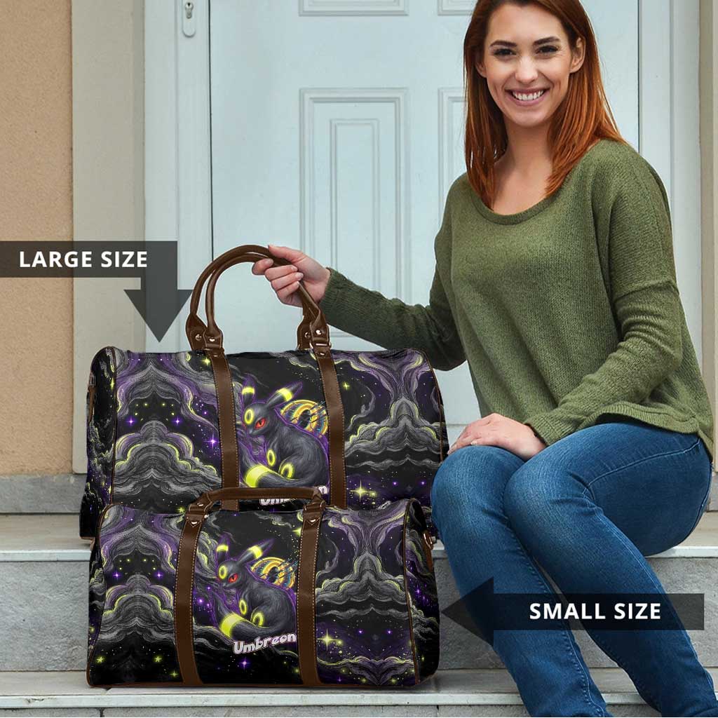 Umbreon Travel Bag Cosmic Neon Galaxy Art