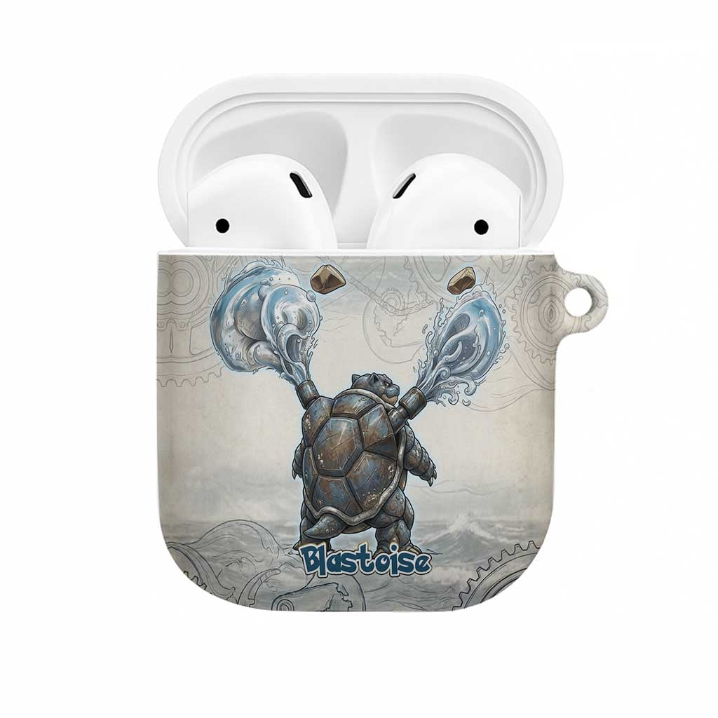 Blastoise AirPods Case Steampunk Mechanical Gear Art
