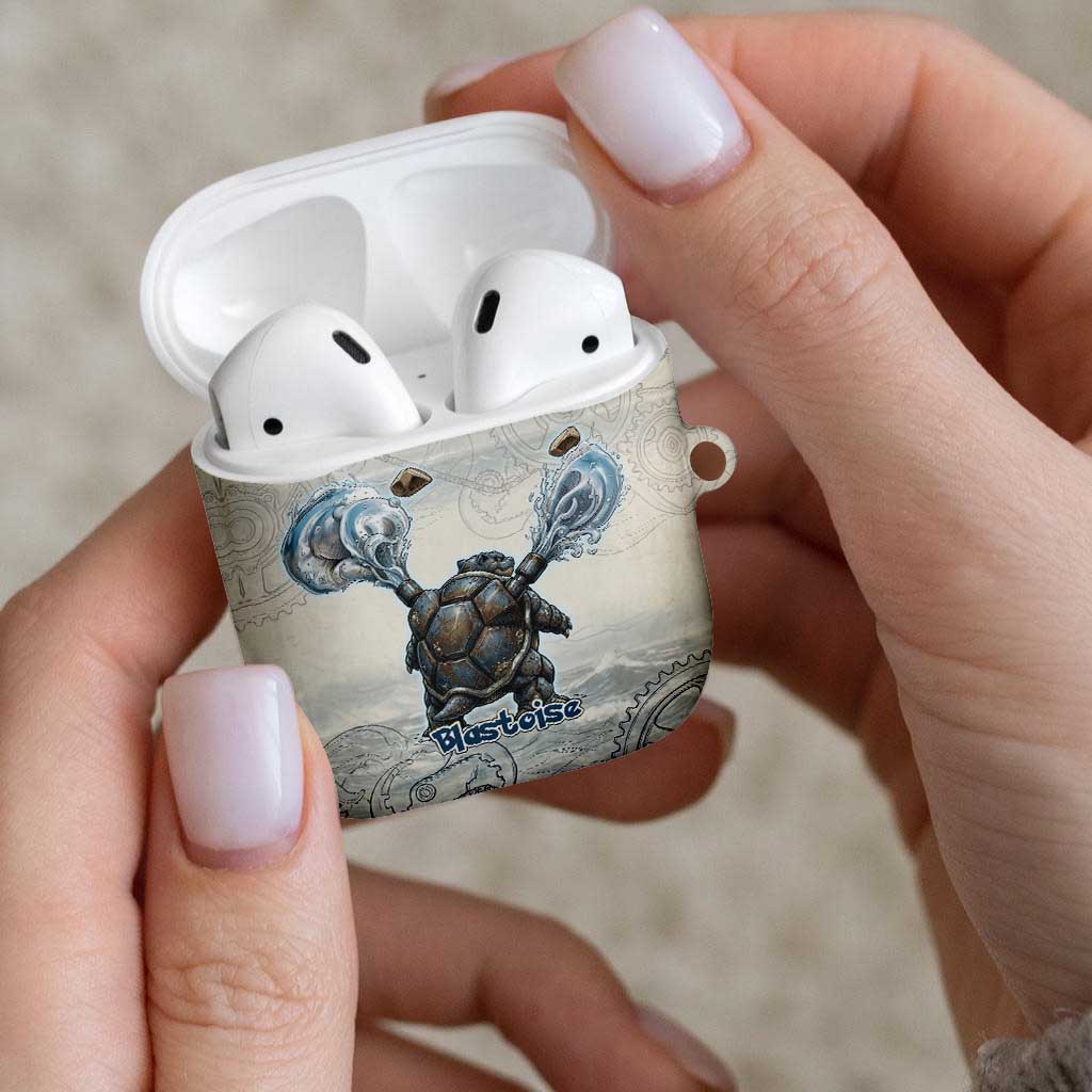 Blastoise AirPods Case Steampunk Mechanical Gear Art