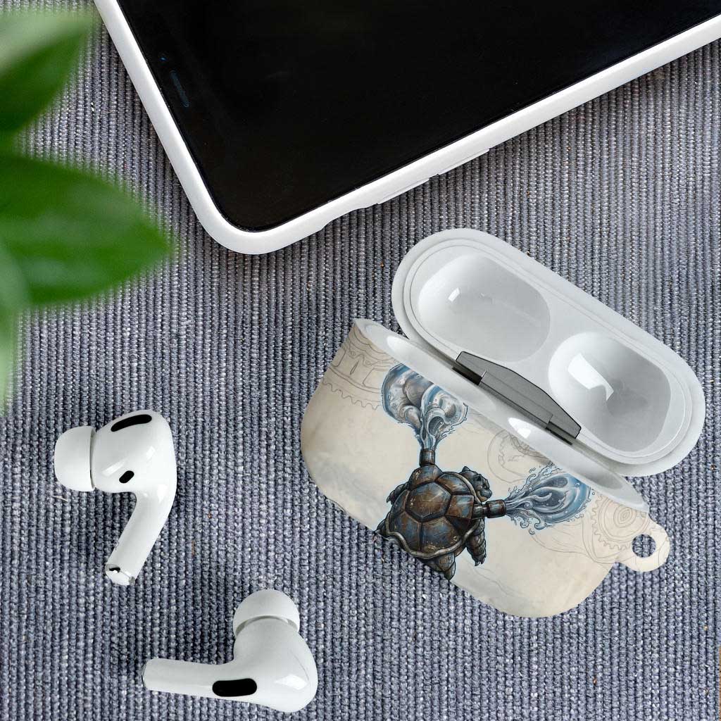 Blastoise AirPods Case Steampunk Mechanical Gear Art