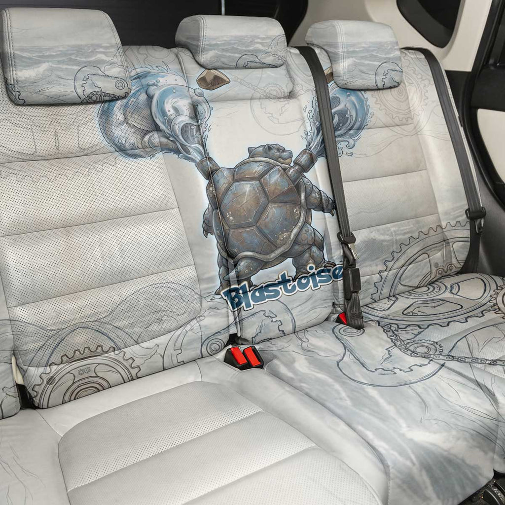 Blastoise Back Car Seat Cover Steampunk Mechanical Gear Art
