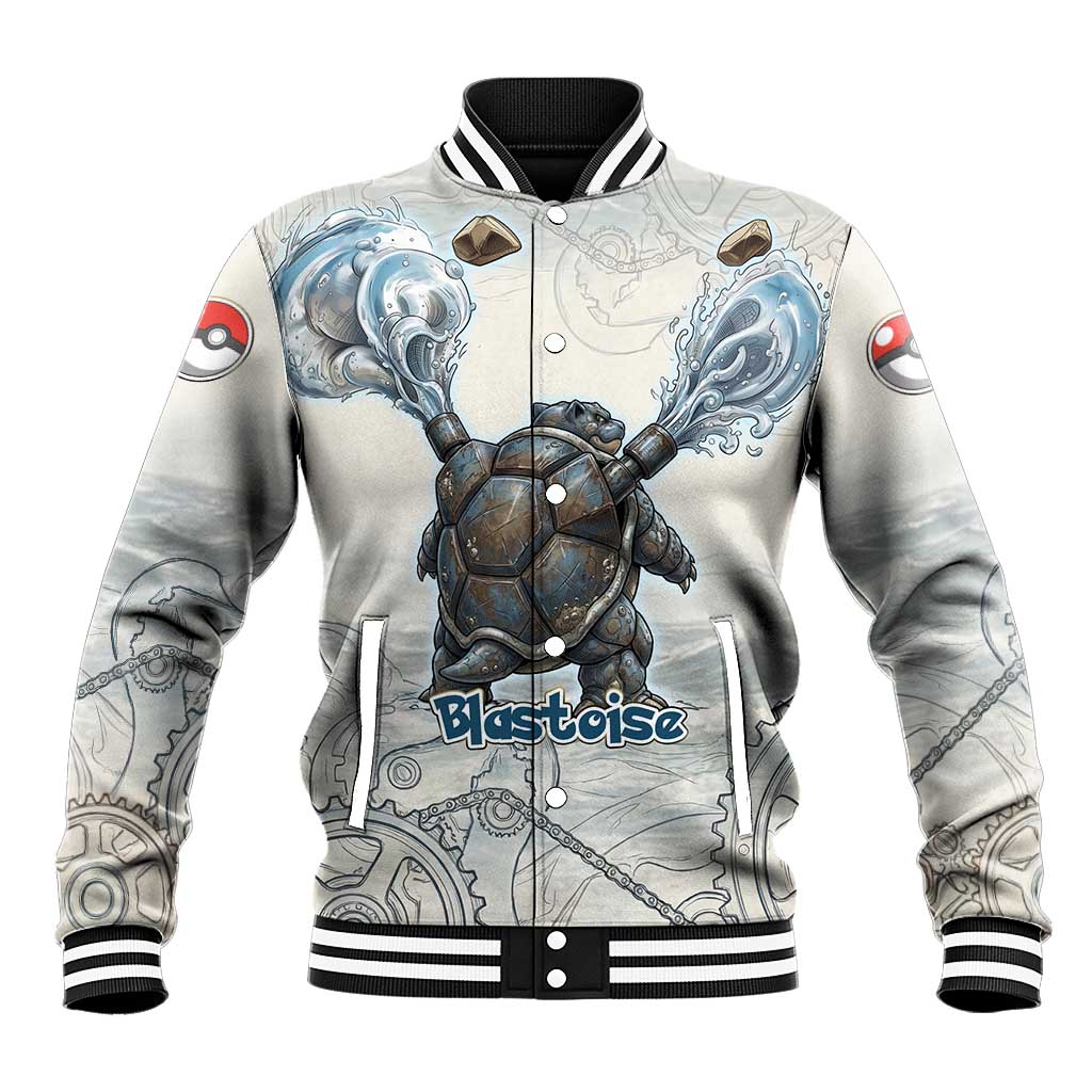Blastoise Baseball Jacket Steampunk Mechanical Gear Art