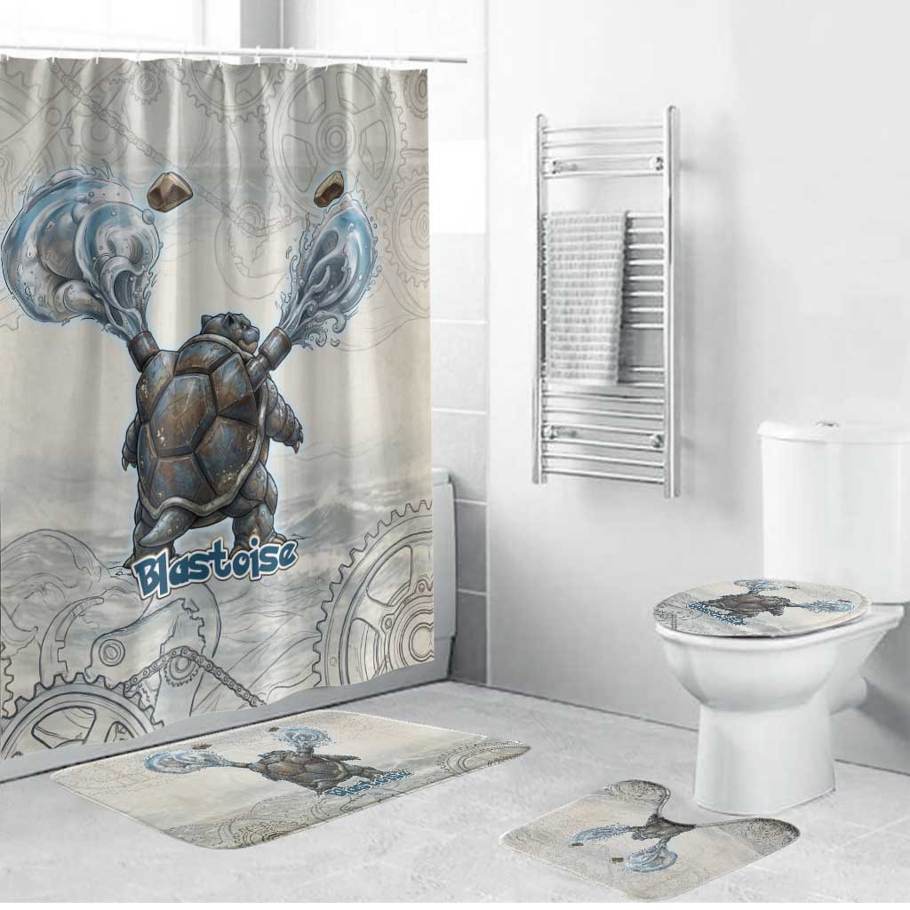 Blastoise Bathroom Set Steampunk Mechanical Gear Art