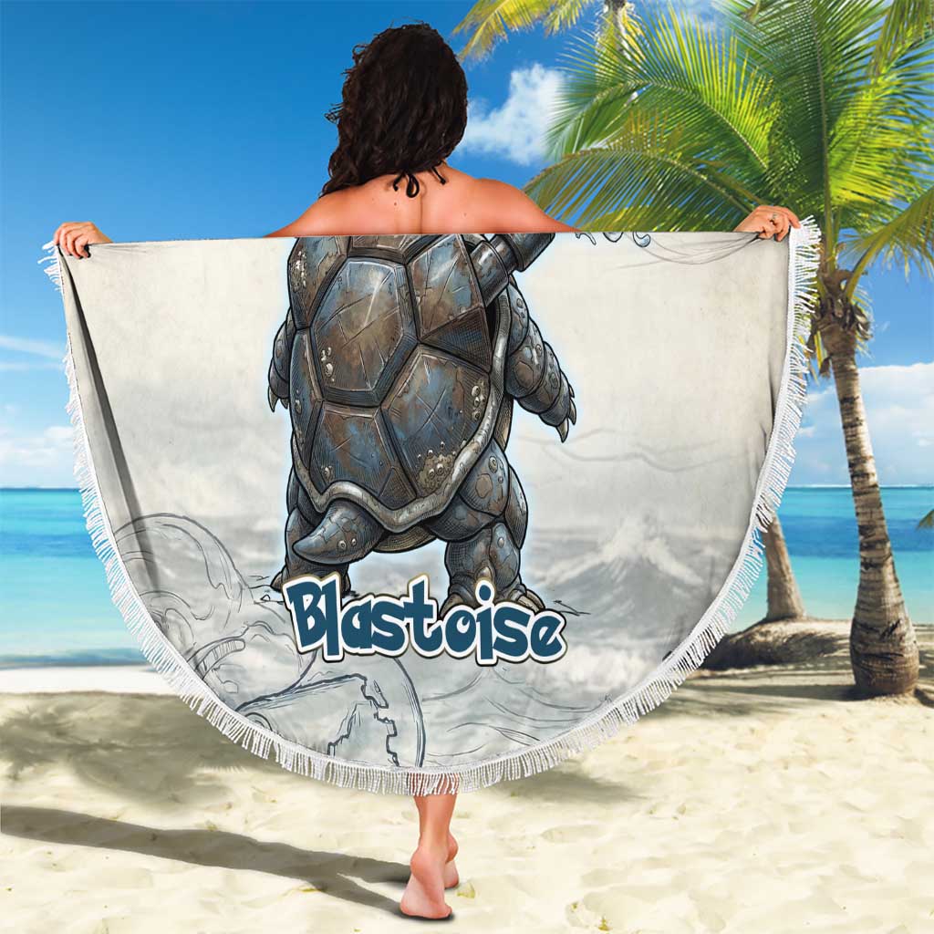 Blastoise Beach Blanket Steampunk Mechanical Gear Art