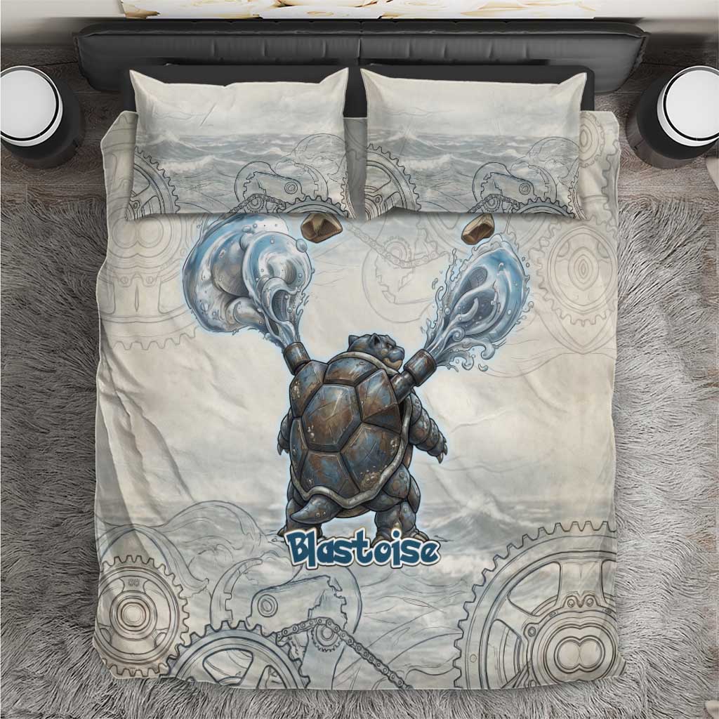 Blastoise Bedding Set Steampunk Mechanical Gear Art