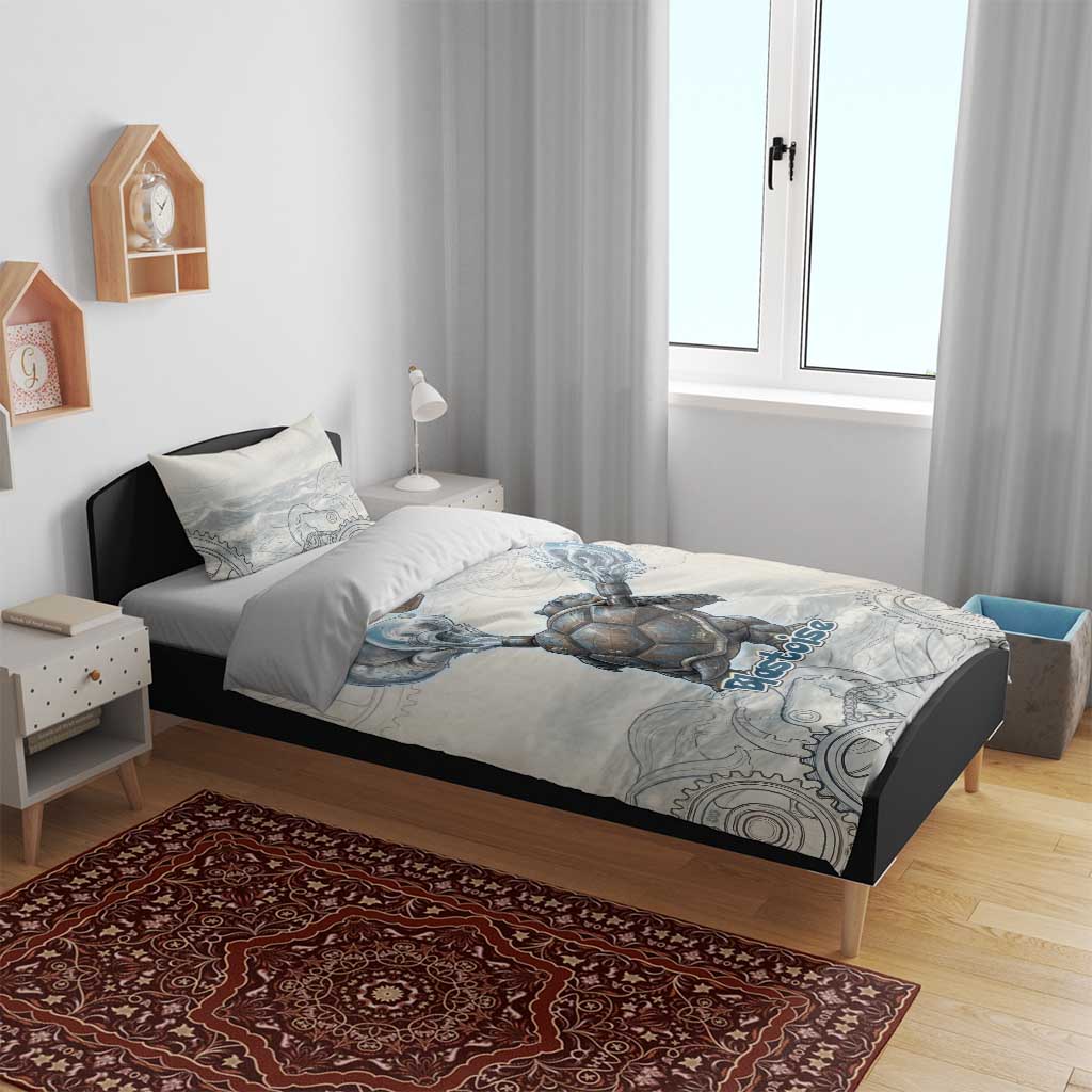 Blastoise Bedding Set Steampunk Mechanical Gear Art