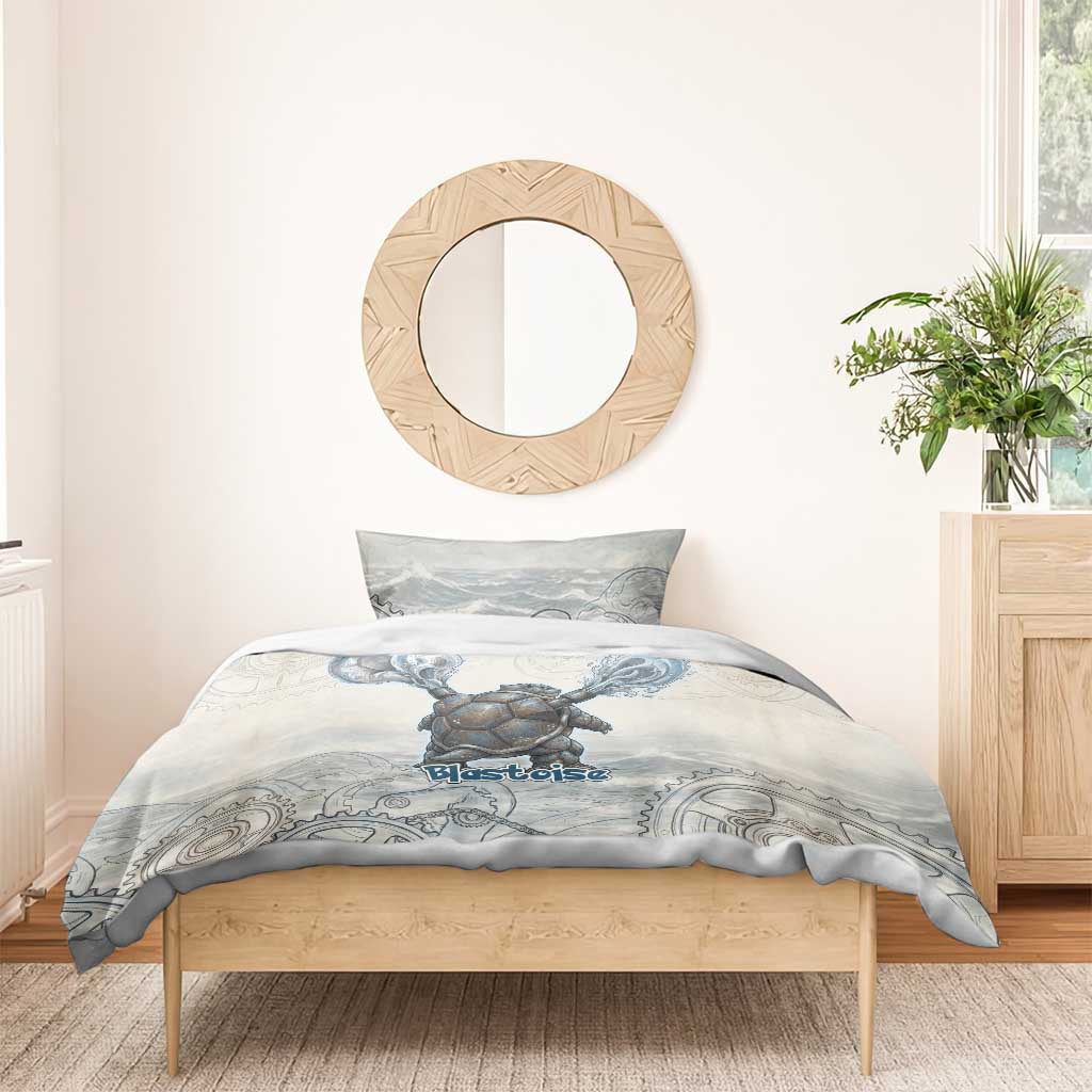 Blastoise Bedding Set Steampunk Mechanical Gear Art