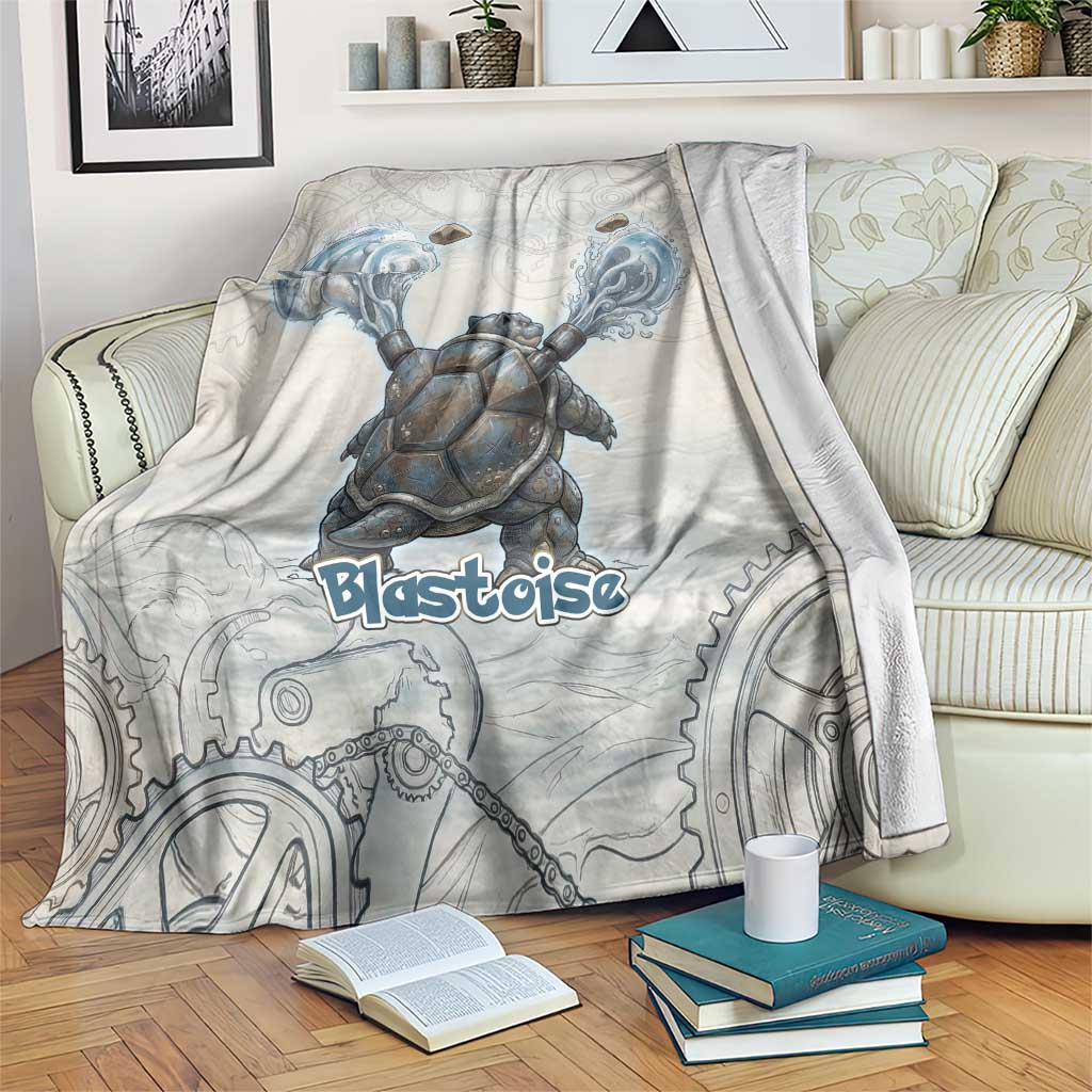 Blastoise Blanket Steampunk Mechanical Gear Art