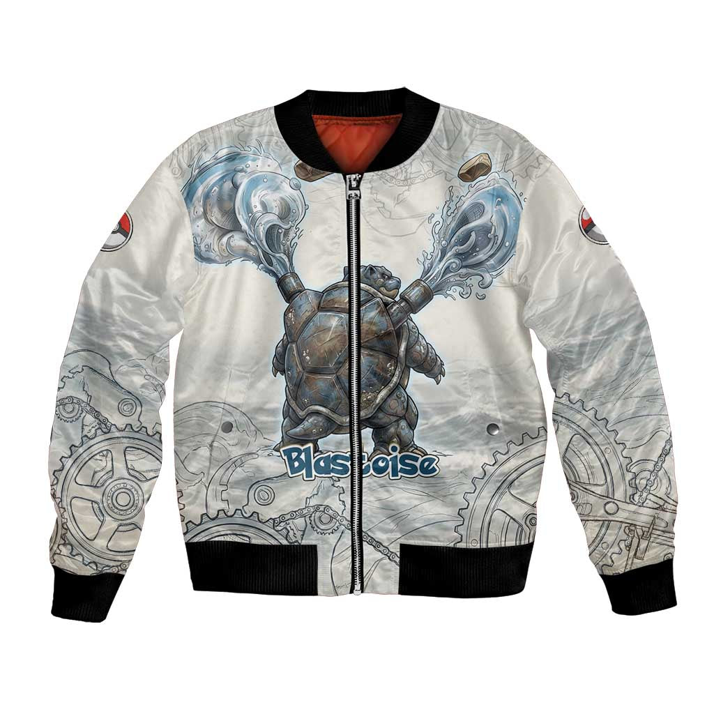 Blastoise Bomber Jacket Steampunk Mechanical Gear Art