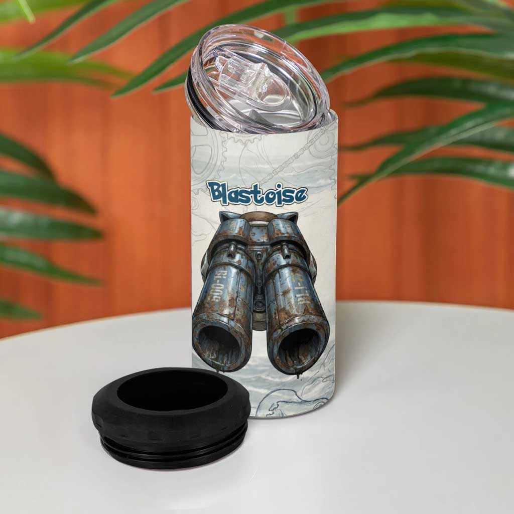 Blastoise 4 in 1 Can Cooler Tumbler Steampunk Mechanical Gear Art