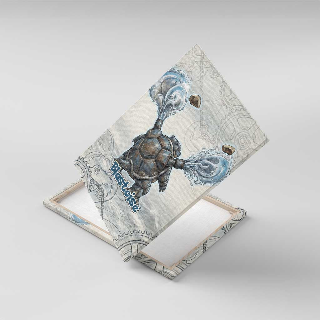 Blastoise Canvas Wall Art Steampunk Mechanical Gear Art