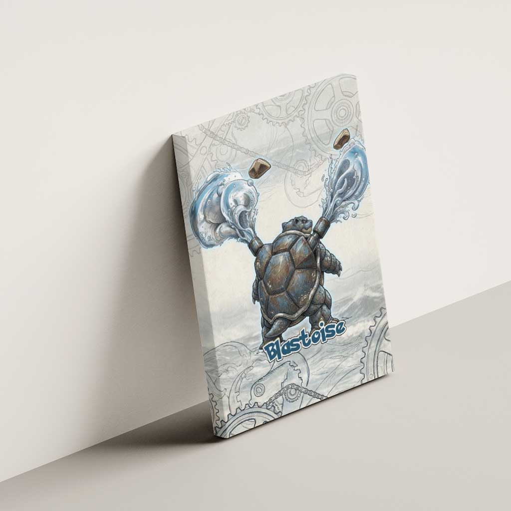 Blastoise Canvas Wall Art Steampunk Mechanical Gear Art