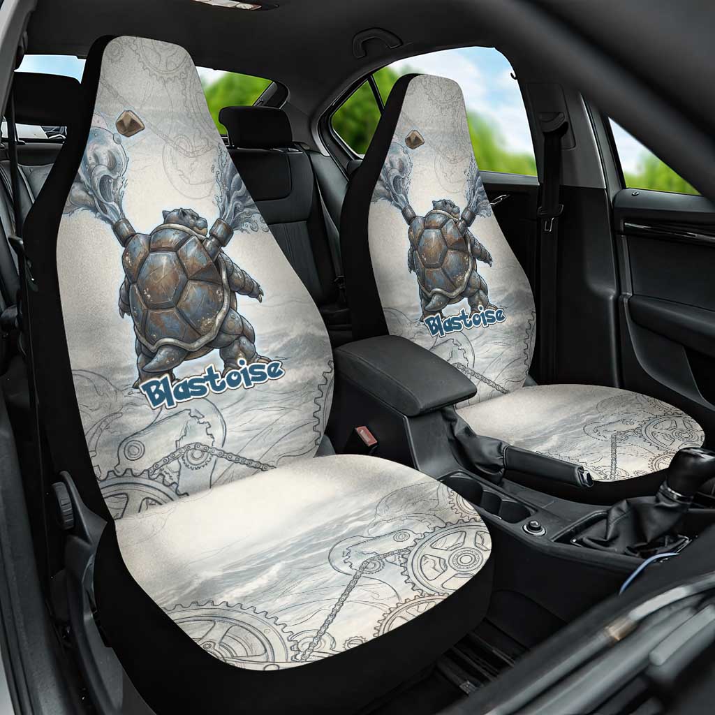 Blastoise Car Seat Cover Steampunk Mechanical Gear Art