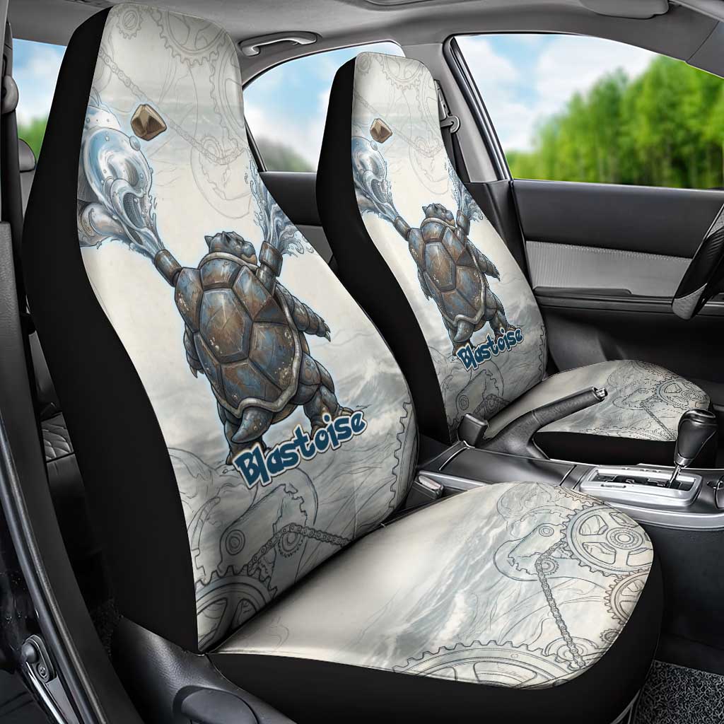 Blastoise Car Seat Cover Steampunk Mechanical Gear Art