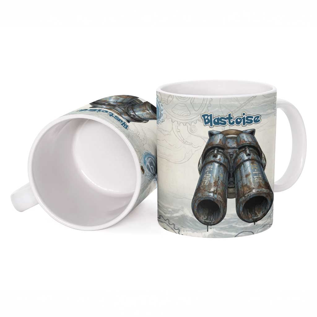 Blastoise Ceramic Mug Steampunk Mechanical Gear Art