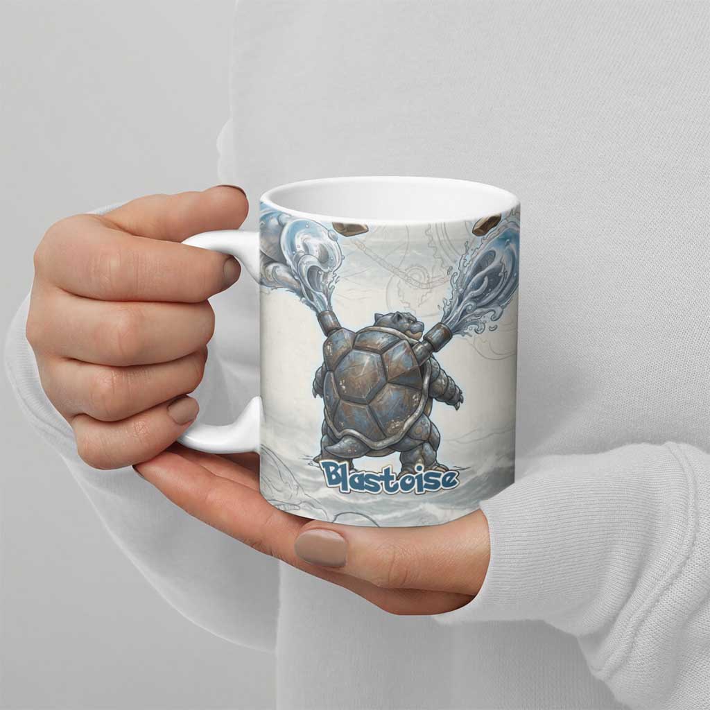 Blastoise Ceramic Mug Steampunk Mechanical Gear Art