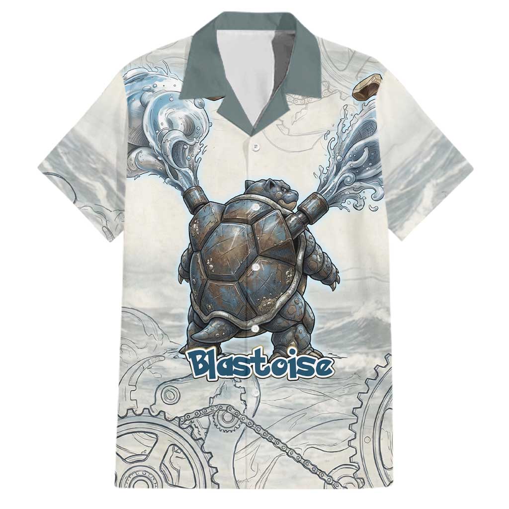 Blastoise Family Matching Tank Maxi Dress and Hawaiian Shirt Steampunk Mechanical Gear Art