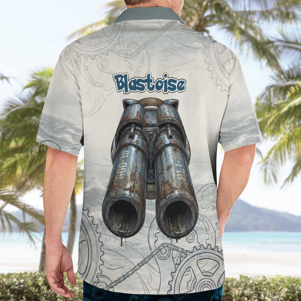 Blastoise Hawaiian Shirt Steampunk Mechanical Gear Art