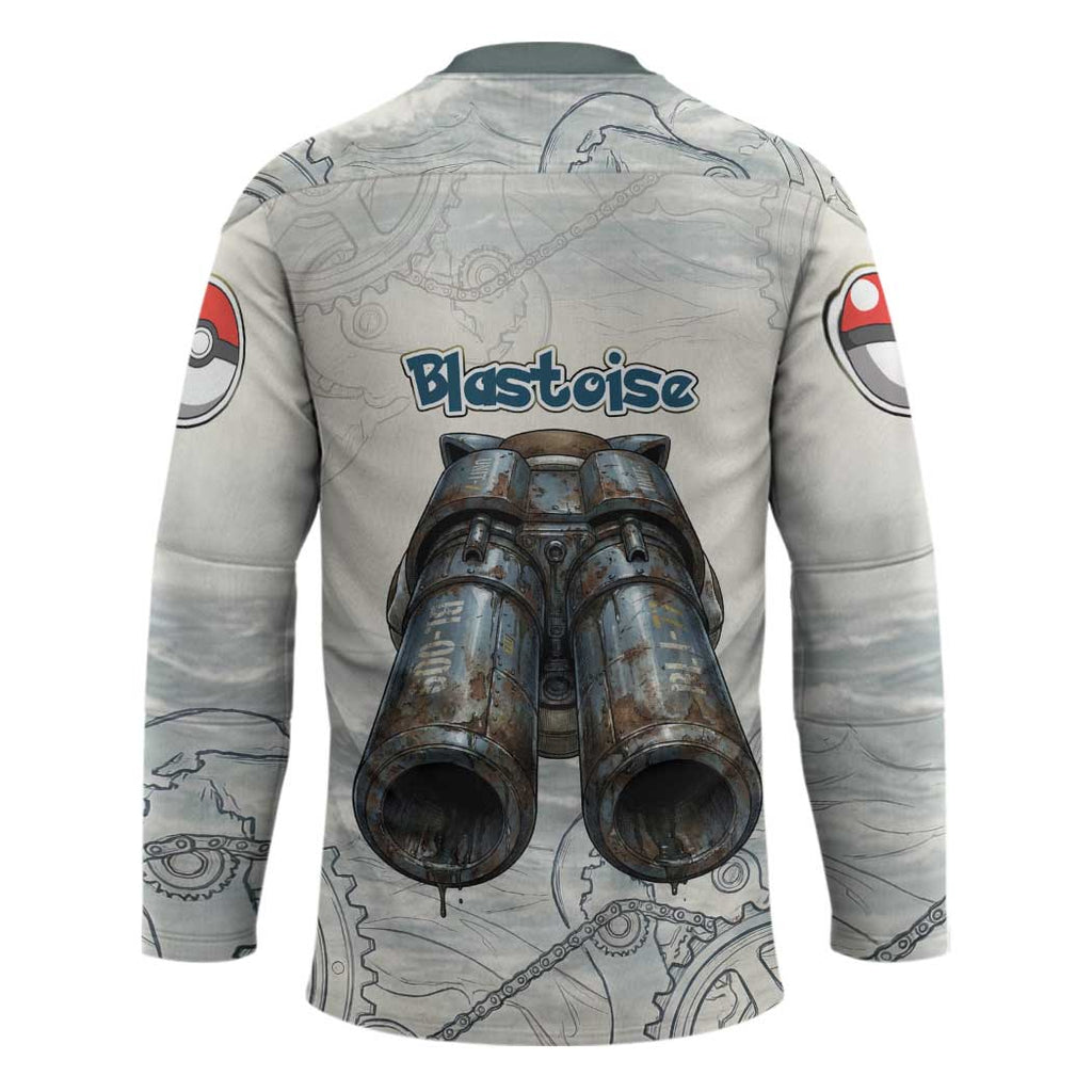 Blastoise Hockey Jersey Steampunk Mechanical Gear Art