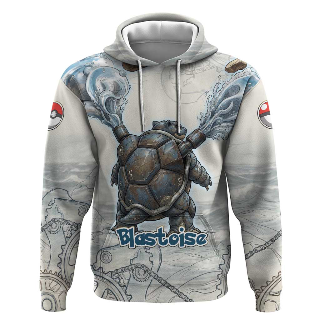 Blastoise Hoodie Steampunk Mechanical Gear Art