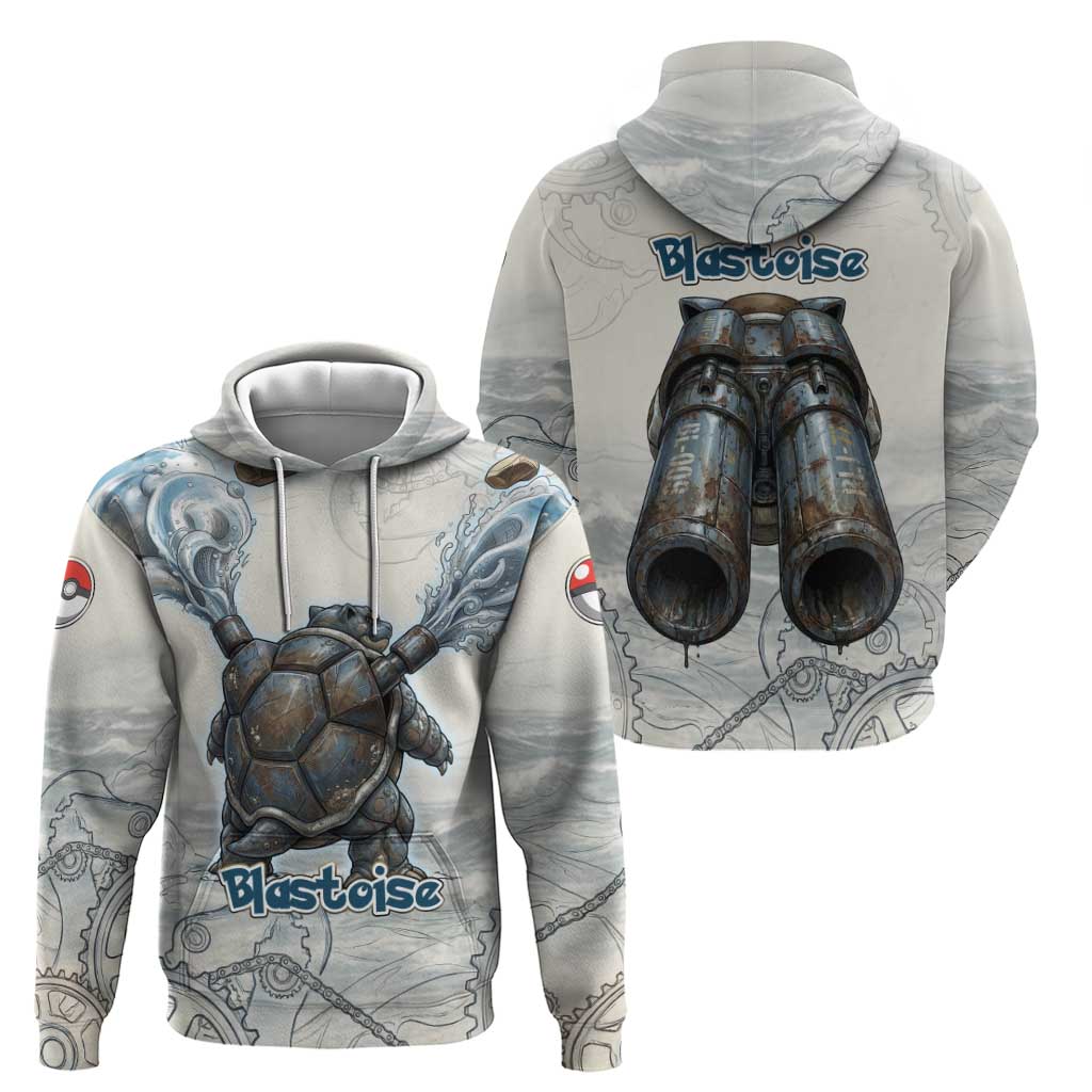 Blastoise Hoodie Steampunk Mechanical Gear Art