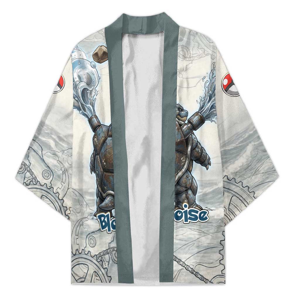 Blastoise Kimono Steampunk Mechanical Gear Art