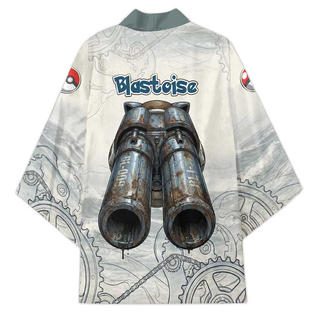 Blastoise Kimono Steampunk Mechanical Gear Art