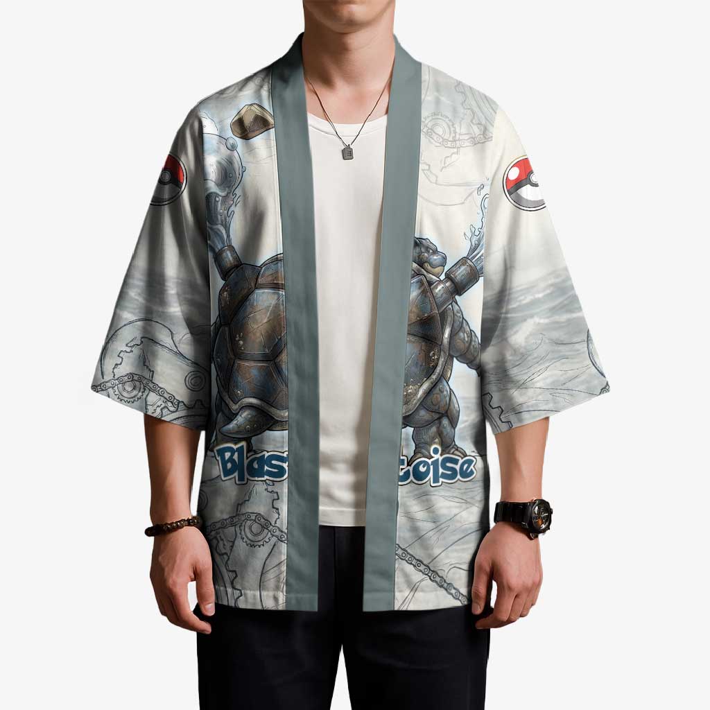 Blastoise Kimono Steampunk Mechanical Gear Art