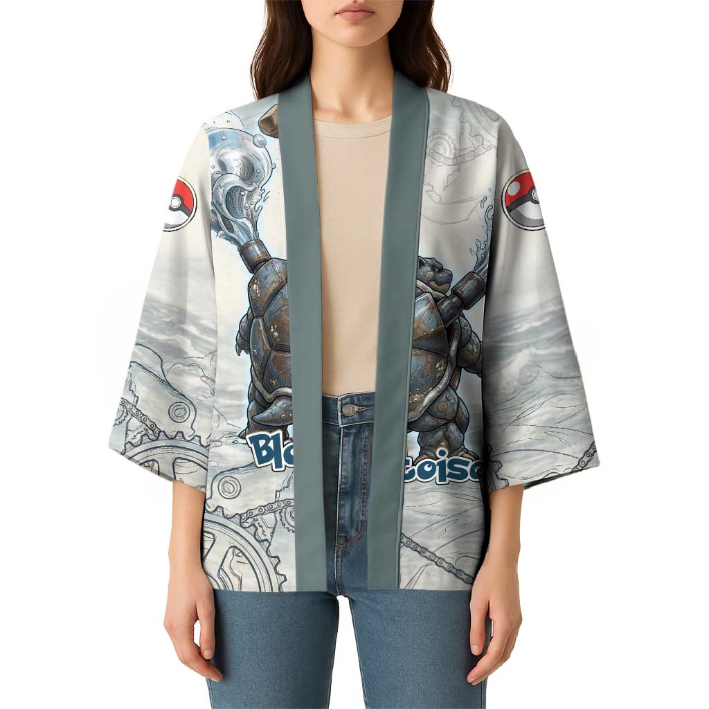 Blastoise Kimono Steampunk Mechanical Gear Art