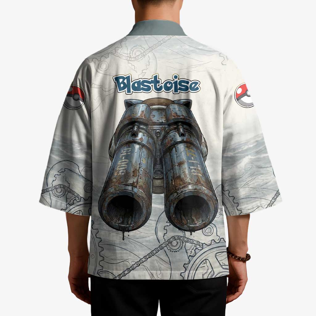 Blastoise Kimono Steampunk Mechanical Gear Art