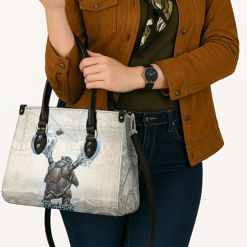 Blastoise Leather Bag Steampunk Mechanical Gear Art