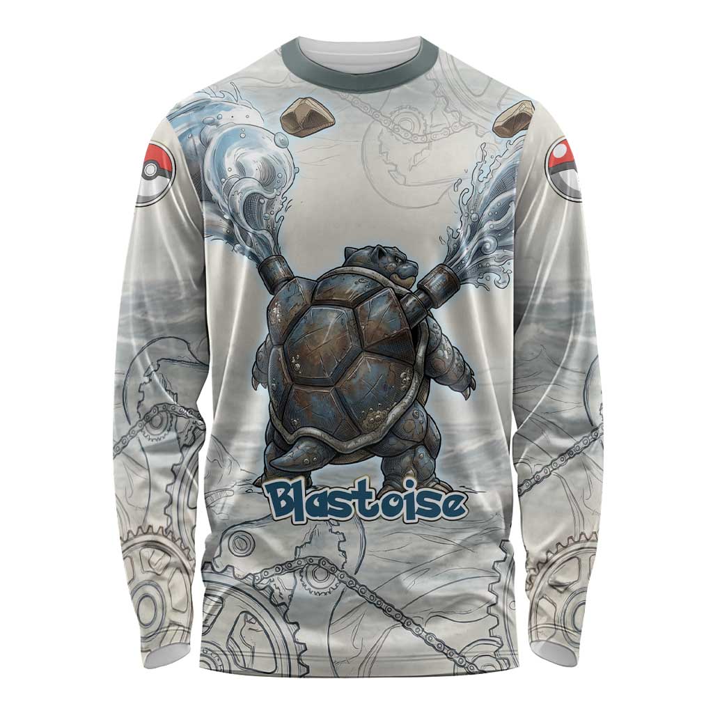 Blastoise Long Sleeve Shirt Steampunk Mechanical Gear Art