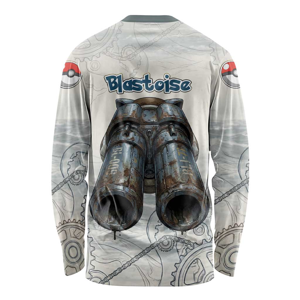 Blastoise Long Sleeve Shirt Steampunk Mechanical Gear Art