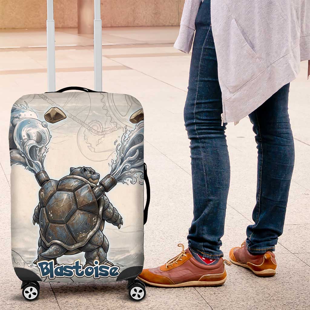 Blastoise Luggage Cover Steampunk Mechanical Gear Art