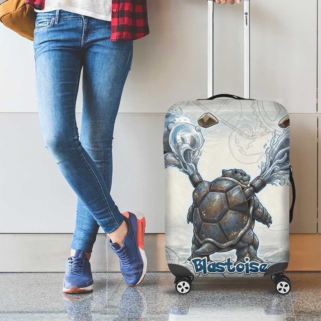 Blastoise Luggage Cover Steampunk Mechanical Gear Art