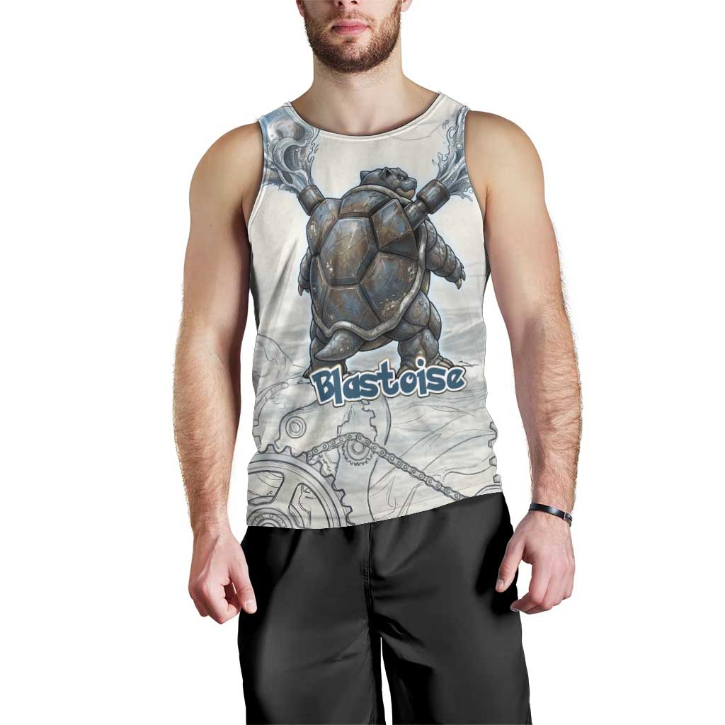 Blastoise Men Tank Top Steampunk Mechanical Gear Art