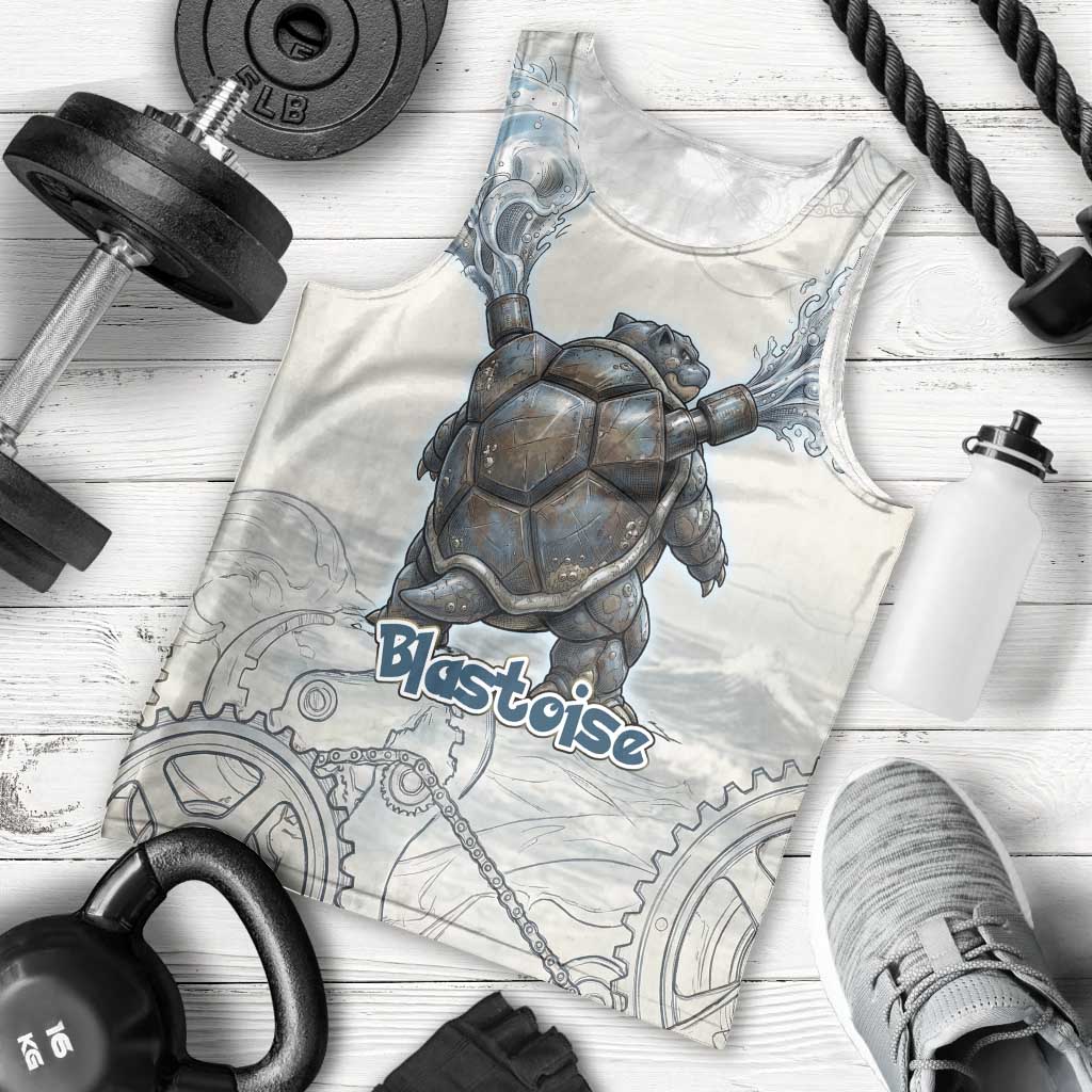 Blastoise Men Tank Top Steampunk Mechanical Gear Art
