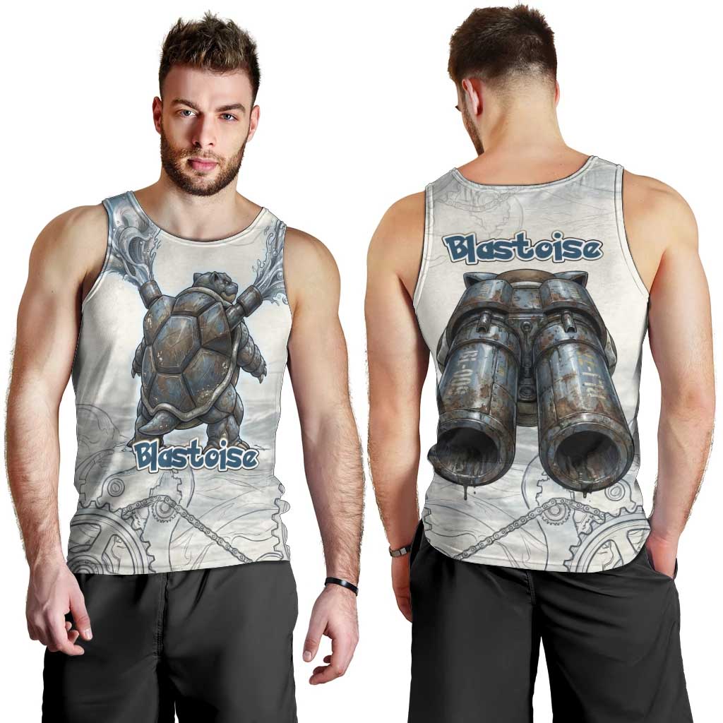 Blastoise Men Tank Top Steampunk Mechanical Gear Art