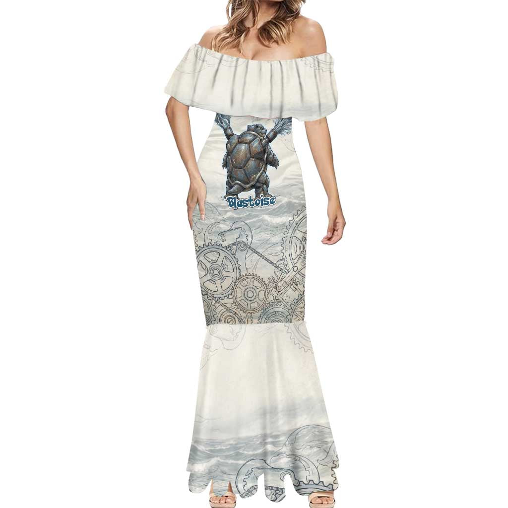 Blastoise Mermaid Dress Steampunk Mechanical Gear Art