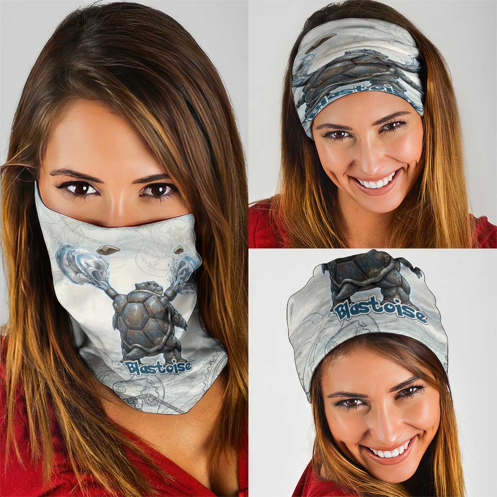 Blastoise Neck Gaiter Steampunk Mechanical Gear Art