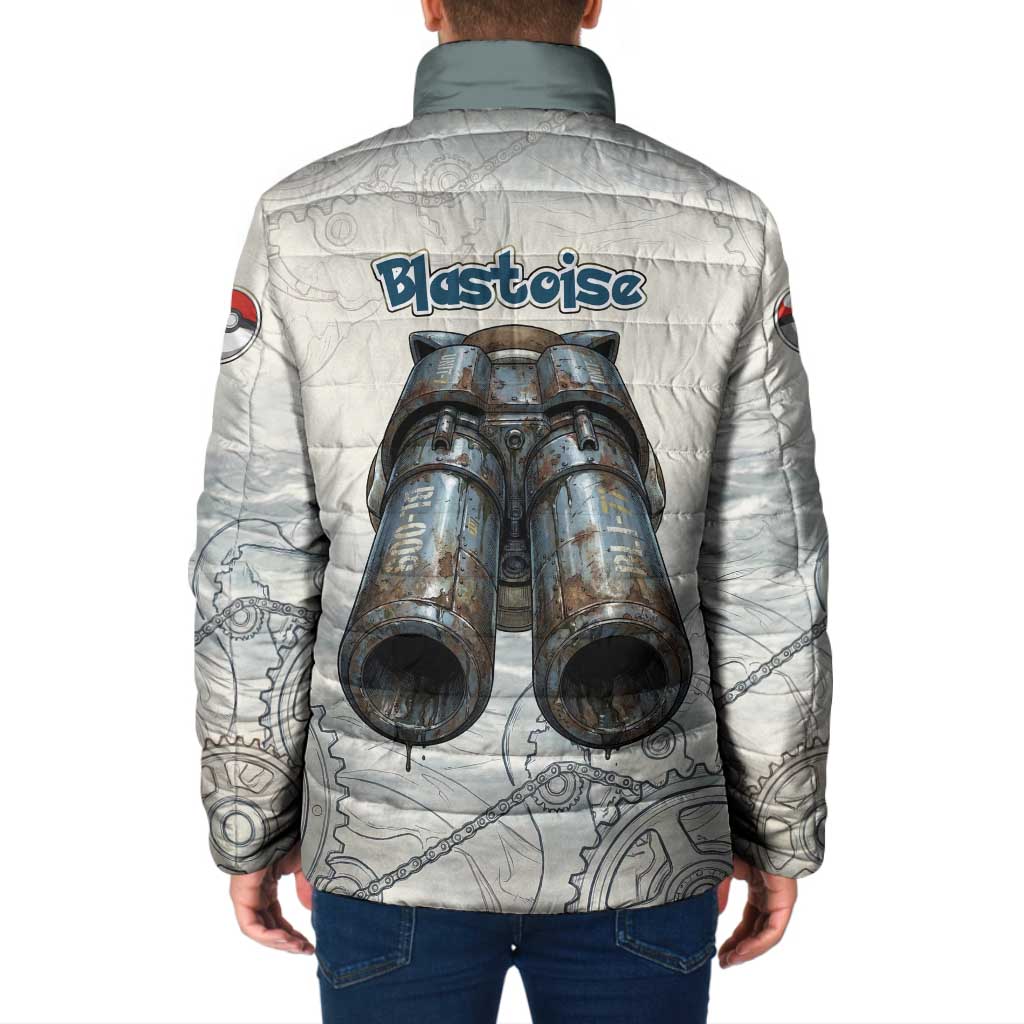 Blastoise Padded Jacket Steampunk Mechanical Gear Art