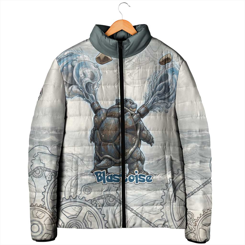 Blastoise Padded Jacket Steampunk Mechanical Gear Art
