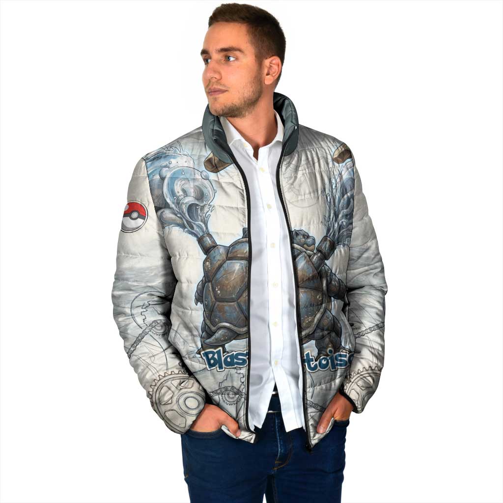Blastoise Padded Jacket Steampunk Mechanical Gear Art