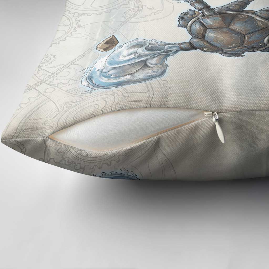 Blastoise Pillow Cover Steampunk Mechanical Gear Art