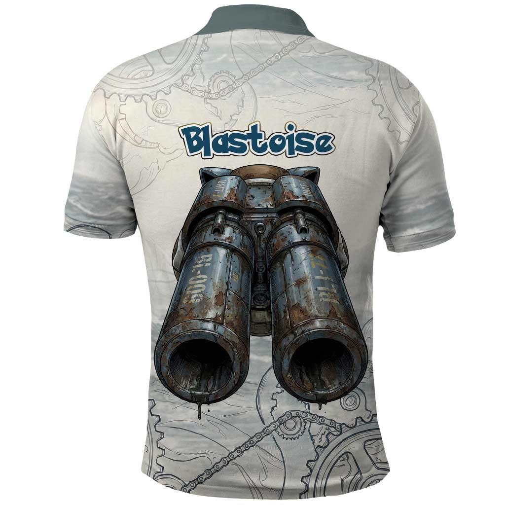 Blastoise Polo Shirt Steampunk Mechanical Gear Art