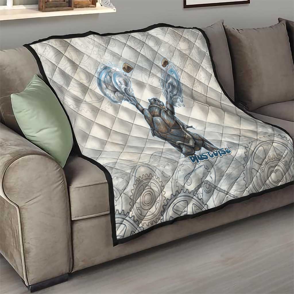 Blastoise Quilt Steampunk Mechanical Gear Art